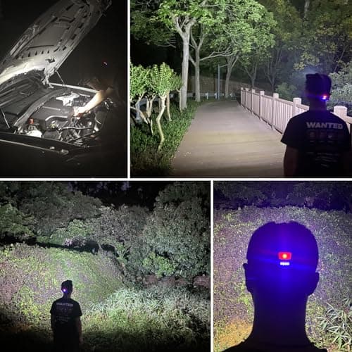 DARKBEAM Headlamp Rechargeable Helmet Light USB Head Torches, Working 7-14h — view 4