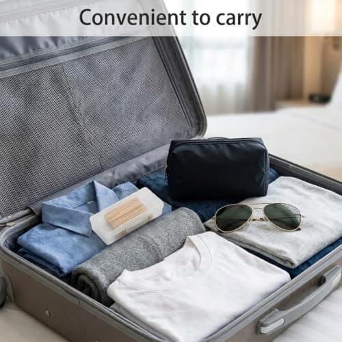 4 Pcs Travel Cotton Bud Holder, Clear Plastic Cotton Pad Storage Container — view 6