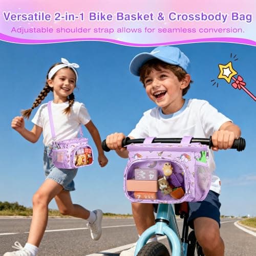 MoKo Kids Bike Basket with Shoulder Strap — view 4