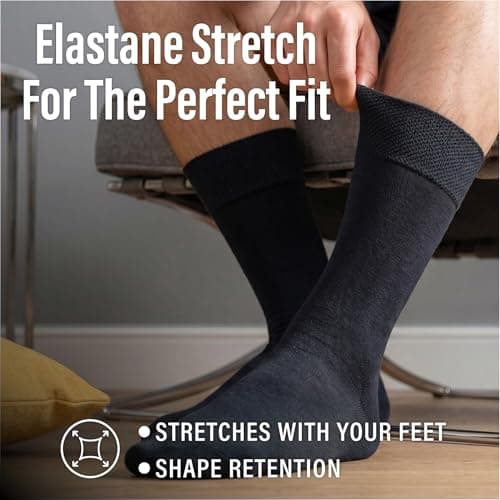20PK Mens Black Ankle Socks - UK 9-11/EU 43-45 - Black — view 5