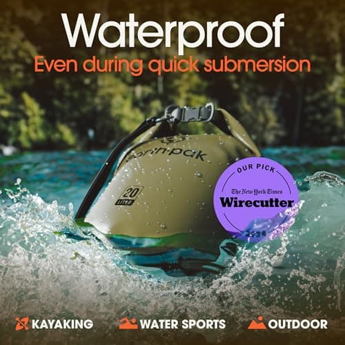 Waterproof Dry Bag 30L - Roll Top Compression Sack for Kayak Paddleboard — view 3