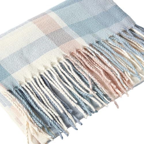 GWAWG Winter Tartan Scarf for Women Warm Long Soft Cashmere Shawls Fashion Accessories for Christmas Holiday Outside Gifts — view 4