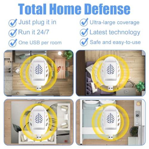 AOOWU USB Mosquito Repellent Plug In Mosquito Killer, Indoor Insect Repellent with 30 Mosquito Repellent Tablets, Mosquito Killer, Summer Sleep Insect repellent — view 4