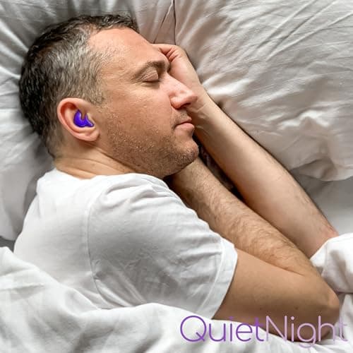 QuietNight Silicone Sleep Earplugs 4 Pairs SNR 27dB Mouldable Noise Cancelling Reusable — view 4