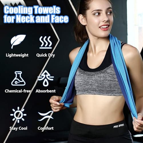 GOTRUST 8pcs Cooling Towels for Hot Weather, Cool Cold Towel Set, Ice Towel — view 5