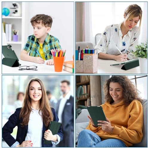 ProCase Smart Case for iPad Mini 7 (A17 Pro 2024)/ Mini 6 2021 8.3 Inch, Hard Back Cover for iPad Mini 7th/6th Generation A2995/A2996/A2993/A2567/A2568/A2569 -Mgreen — view 5