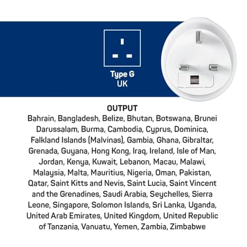 Go Travel South Africa to UK Plug Adapter, earthed & compact — view 6