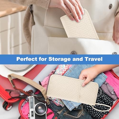 SITHON Hot Iron Holder & Mat Heat, Resistant Hair Tools Travel Bag — view 6