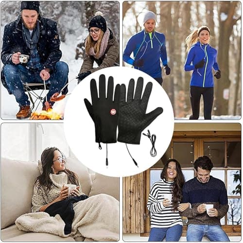 Usb Hand Warmer Heated Hand Warmer Mittens Portable Touchscreen — view 4
