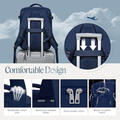 Xkdoai for Easyjet Cabin Bag 45x36x20,Backpack with TSA Approved Clear Bag — view 6
