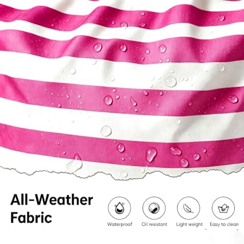 LPVVPEZ Large Beach Bag for Women with Zip, Waterproof Foldable Tote, Extra Big Swimming Pool & Gym Bag with Rope Handle for Travel, Shopping, Picnic（Pink） — view 4