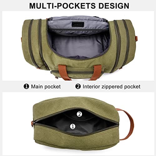 Sport Gym Duffel Bag for Men 40L Travel Duffel Bags with Shoulder Strap Bag Large Capacity Durable Lightweight Bag with Shoes Compartment, Green — view 6