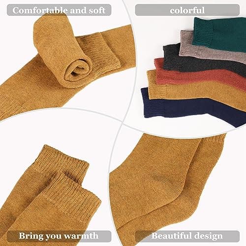 Fanshiontide 6 Pairs Women Thermal Socks, Winter Cozy Socks, UK Size 4-8 — view 3
