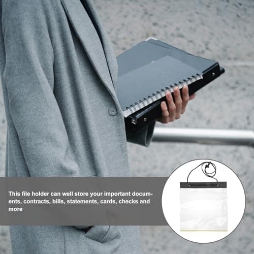 Waterproof Drawstring File Folder PVC for Bills and Checks — view 4