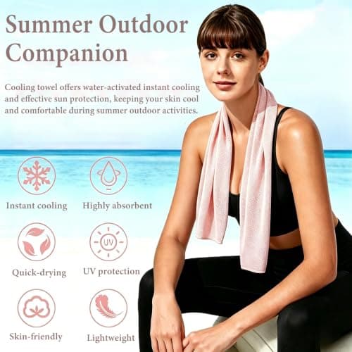 KANGSIT Cooling Towel, 4 Pack for Neck, 30 x 100cm — view 3