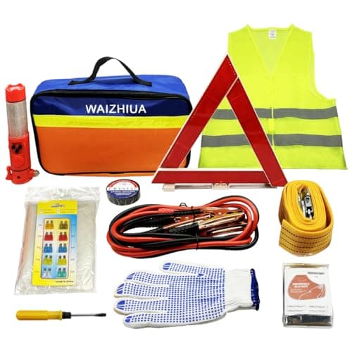 12Pcs Car Breakdown Emergency Kit UK Europe Auto Roadside Assistance Set