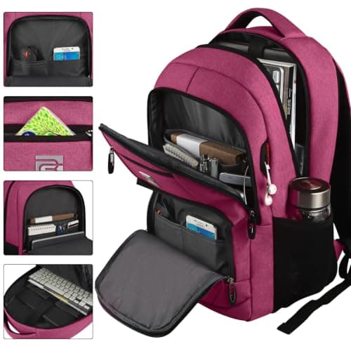 KASIBON Laptop Backpack for Men, Anti-Theft Travel Backpack Business — view 2