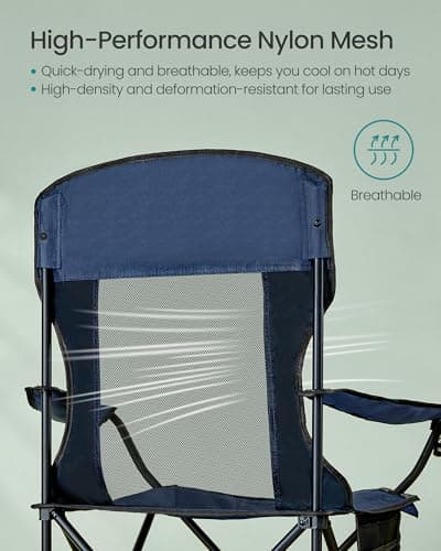 SONGMICS Camping Chairs Set of 2, High Backrest, Weight Capacity 150 kg — view 4