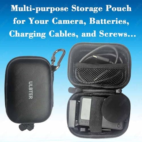 ULBTER Case for DJI OSMO Action 6/5 Pro / 4/3 + Carabiner + Wrist Strap — view 2