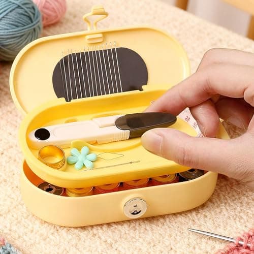 Travel Sewing Kit Portable Storage Box with Sewing Accessories — view 5
