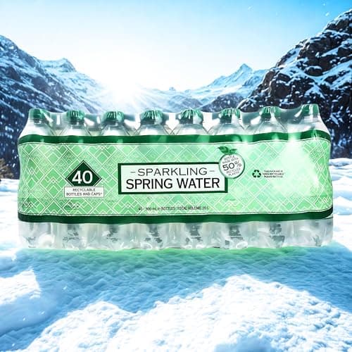 Multipack 500ml Sparkling Spring Water Compatible With Kirkland Spring Water, Bulk Wholesale Deal Hydration Pack For Everyday Use (40 Pack (40x 500ml)) — view 5