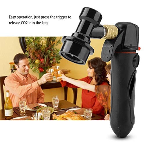 Portable Homebrew Keg Charger Handheld CO2 Injector Draft Beer Dispenser Beer Wine Soda CO2 Charger with Ball Lock for Homebrew Soda Valve(Black) — view 6