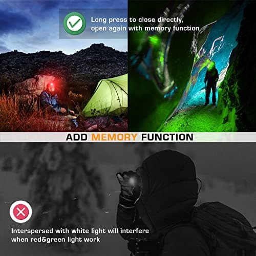 EverBrite 150-300 LM LED Head Torch Battery Powered(2 Pack, Blue) — view 6