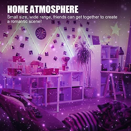 URAQT USB Atmosphere Lights, 2 PCs Adjustable LED Car Interior Mini Star Night Light Projector with Port, Romantic Decorative Roof for Car/Home/Party (Red and Blue Purple) (U4-2PCCZXKD221231-FBA) — view 6