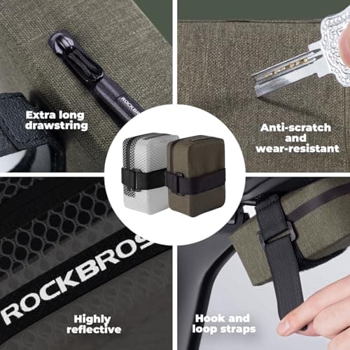 ROCKBROS Bike Saddle Bag Waterproof, 48g Lightweight, 0.4L — view 5