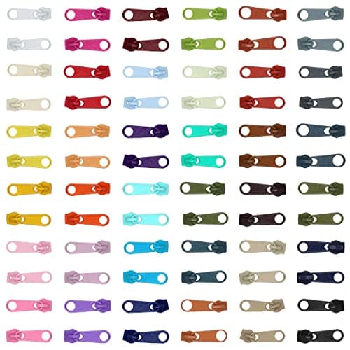 Zipper Slider Replacement Size #3, Metal Zip Puller Zipper Pull Fastener Repair for Clothes Jacket Coat Backpack Instant Fixing DIY Crafts (Cream 103, 2 Pieces) — view 6