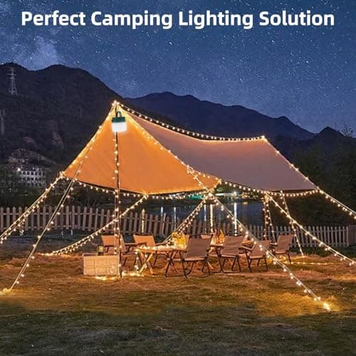 Annefly 10M Camping Fairy Lights 2 in 1 Solar & USB Rechargeable Lantern — view 4