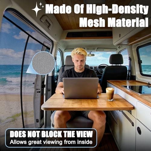 Magnetic Mosquito Net for VW T5 T6 Side Sliding Door - Car Fly Screen — view 5