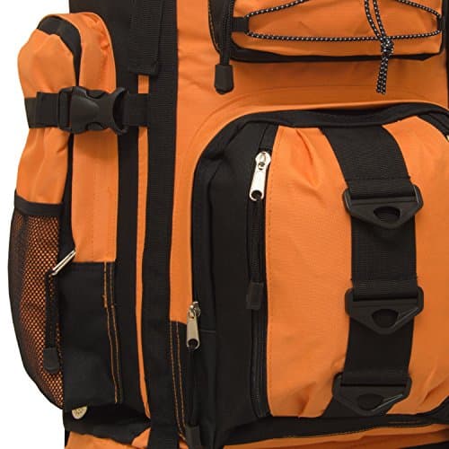 Andes Bright Orange Ramada 120L Extra Large Hiking Camping Backpack/Rucksack Luggage Bag — view 6