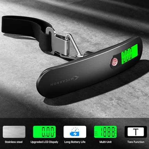 MYCARBON Luggage Scale Portable Digital Weight Scale 110lb/50Kg Capacity — view 3