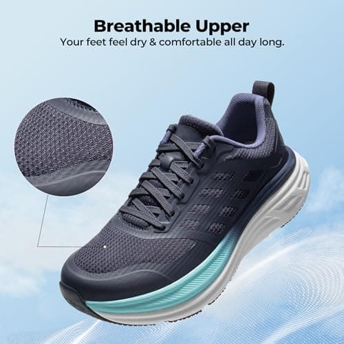 NORTIV 8 Women's Walking Shoes Running Tennis Sneakers,Blue,6 — view 5