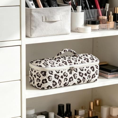 Hair Tool Bag Quilted Hair Dryer Flat Iron Travel Storage Pouch — view 3