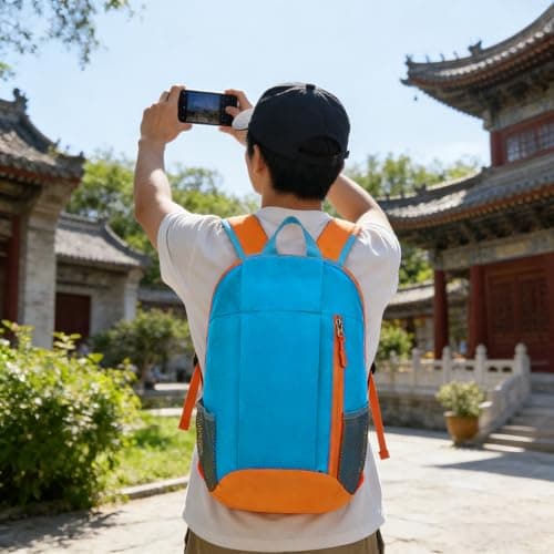 KANGSIT Small Hiking Backpack 10L, Sky Blue — view 5
