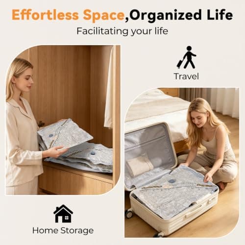 Vacuum Bags for Travel with Wireless Rechargeable Pump 15-Pack — view 5