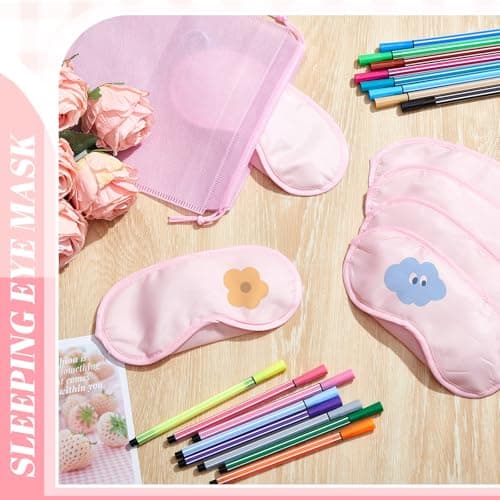 Hicarer 33 Pcs Eye Mask Sleepover Party Supplies for Girls — view 3