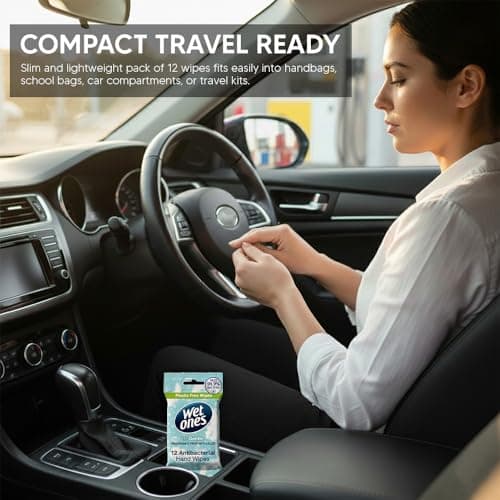 3 Pack Wet Ones Unscented Hand Wipes – 36 Wipes, Fragrance Free Biodegradable Wipes Gentle on Skin with Aloe, Plastic Free, Travel Size Hand Cleaning Wipes for Home, Office & Everyday Fresh Cleaning — view 6