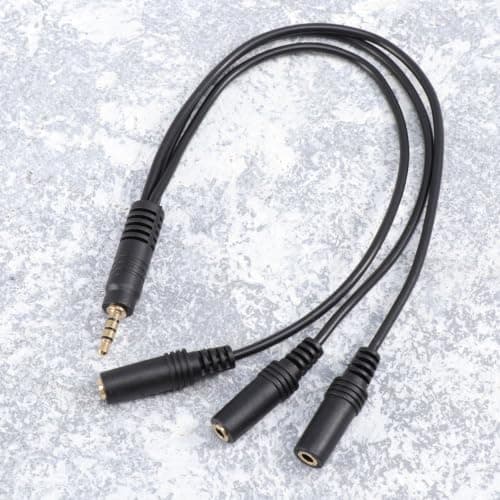 Healeved MM Audio Splitter Cable for Headphones and Mobile Devices — view 4