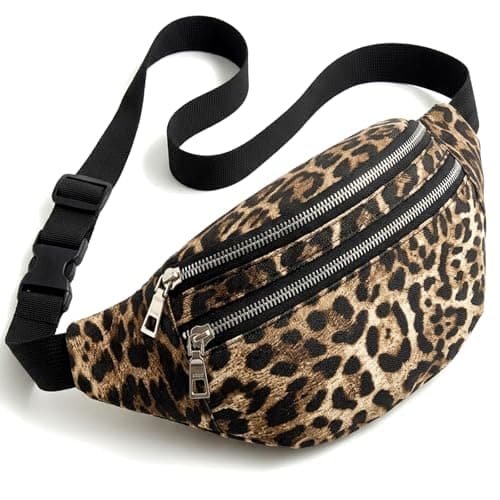 YONEEKSS Leopard Print Bum Bag with Adjustable Crossbody Strap for Women — view 2