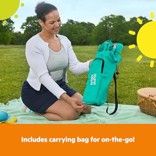 Bright Starts Pop 'N Sit Portable Booster, Indoor/Outdoor Use, Floor Seat with Feeding Tray, Teal, 6 Mos - 3 Yrs — view 5