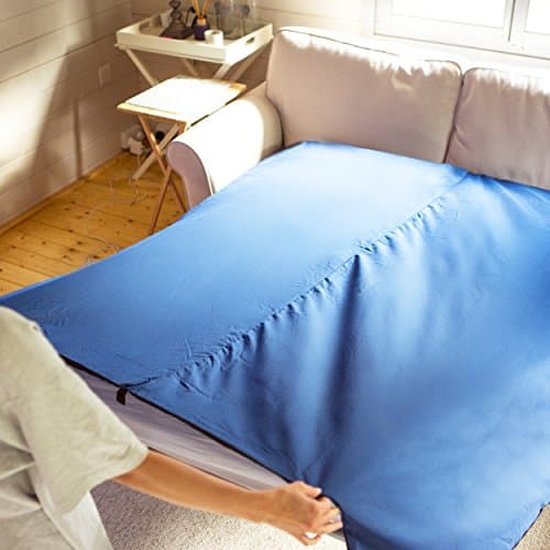 MIQIO 2-in-1 Sleeping Bag Liner and Lightweight XL Size Double Travel Bed Sheet — view 5