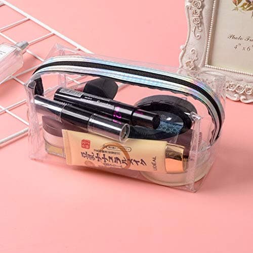 Clear Pencil Case, Large Transparent Plastic Pen Pencil Bag Makeup Pouch Travel Cosmetic Bag,School Supplies for Teenage Boys Girls Women (Clear) — view 6