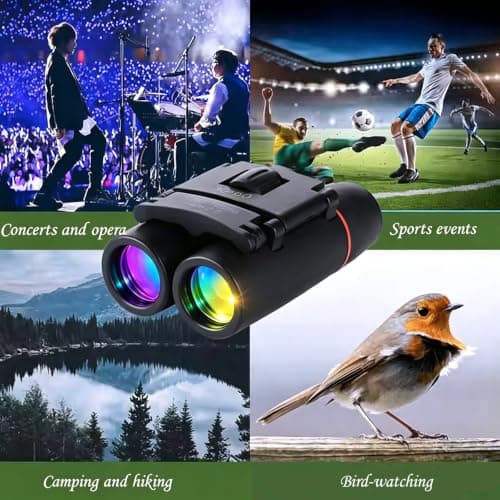 30X60 Mini Binoculars with Case & Strap, Compact Small Pocket Travel Binocular for Bird Watching Concert Theater Opera, High Power Optics for Cruise Ship Essentials Norway Alaska Hiking Camping Gear — view 2