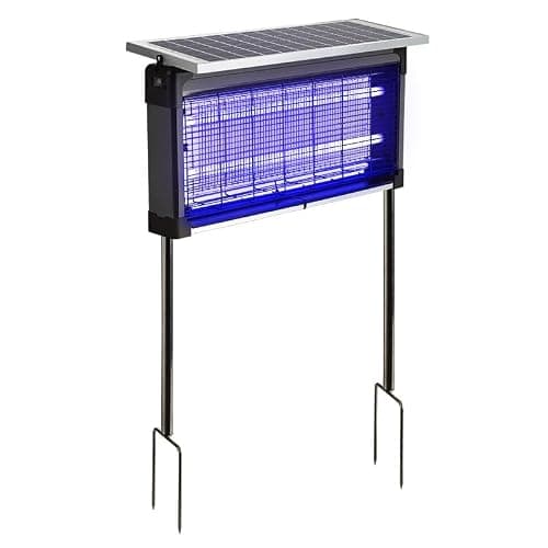 Solar Fly Zapper Outdoor,10W Solar Panel & USB-C Rechargeable Bug Zapper — view 4