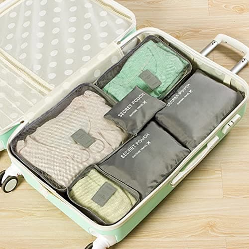 JUJIAN 6Pcs Travel Storage Lock Set For Leather Decorative Organizer Closet Suitcase Pouch Travel Organizer Vest Case Pack 3 — view 2