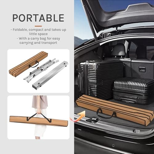 WOLTU Folding Camping Table Height Adjustable 90x52x (45-69) cm, Silver — view 6