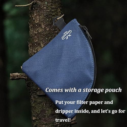 MERMOO YILAN Compact Pour Over Coffee Dripper for 1~2cups with Storage Bag — view 6
